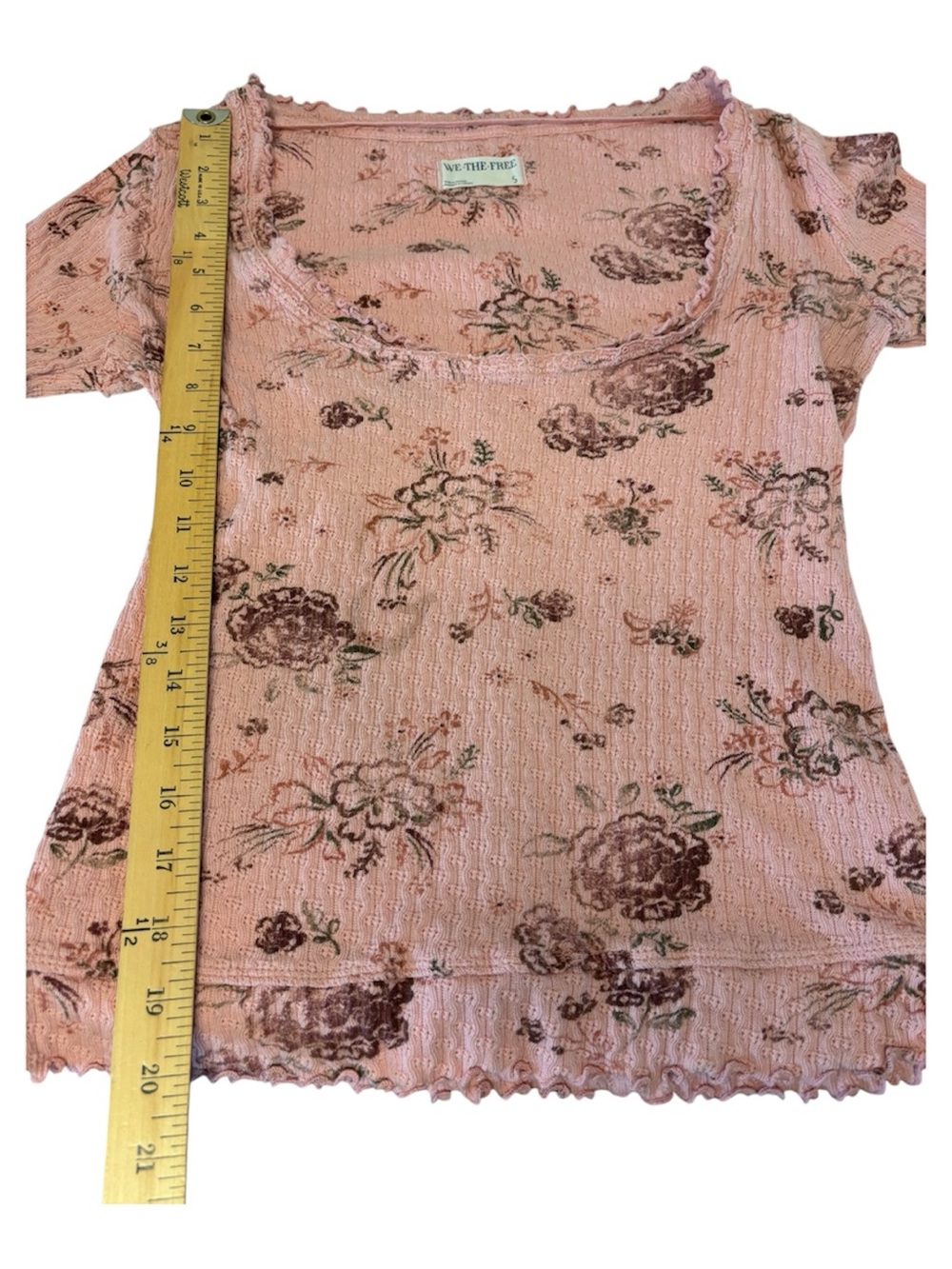 We The Free Clover Floral Thermal Long Sleeve Top Women’s Size Small - Picture 10 of 12